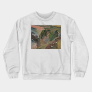 The Flageolet Player on the Cliff by Paul Gauguin Crewneck Sweatshirt